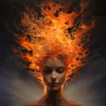 head full of flames